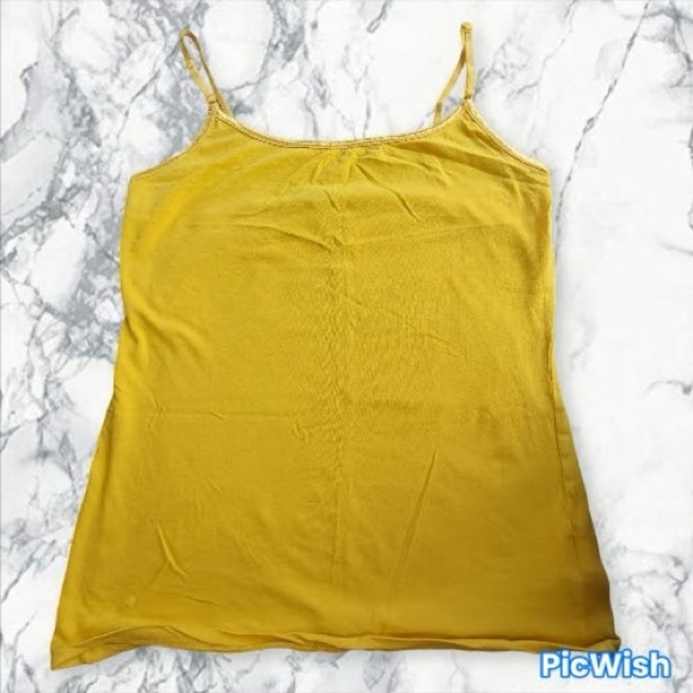 Yellow Spaghetti Strap Tank
